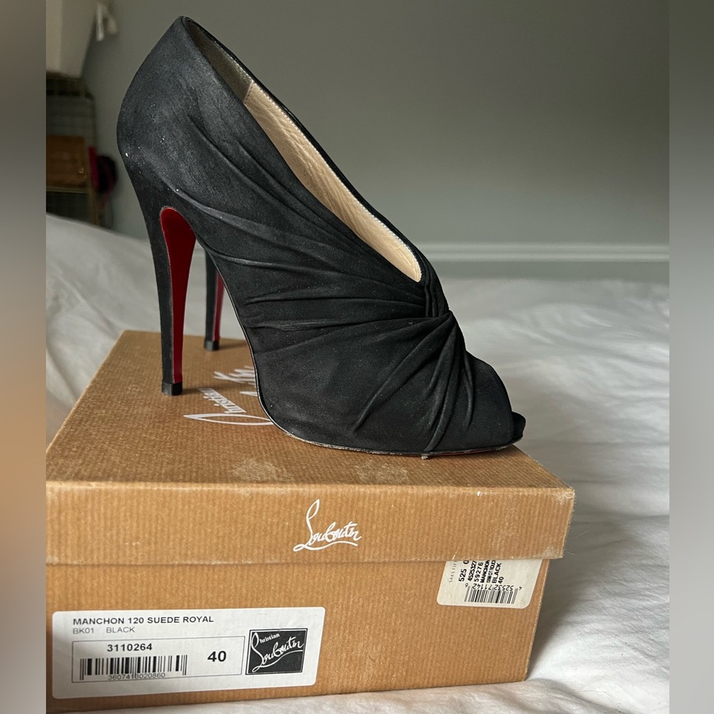 Christian Louboutin Manchon 120 open toe bootie